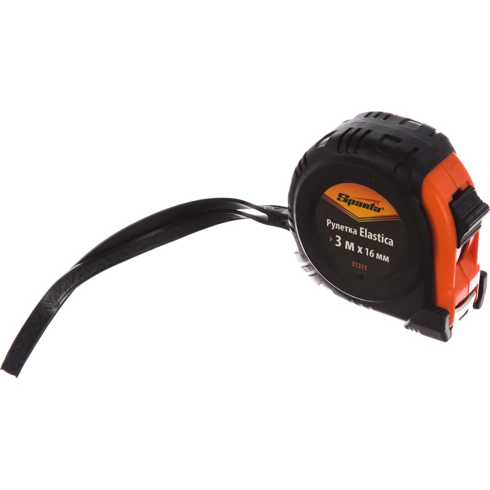 Рулетка 3 м х 16 мм Elastica SPARTA обрезиненный корпус// 31311 ...