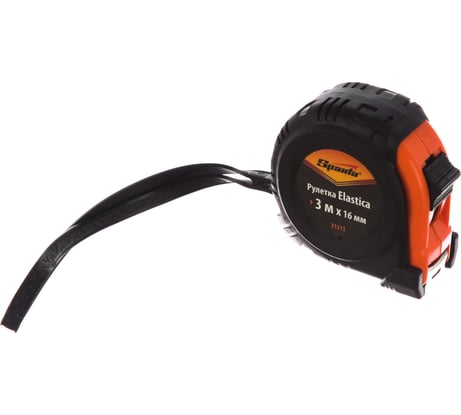Рулетка 3 м х 16 мм Elastica SPARTA обрезиненный корпус// 31311