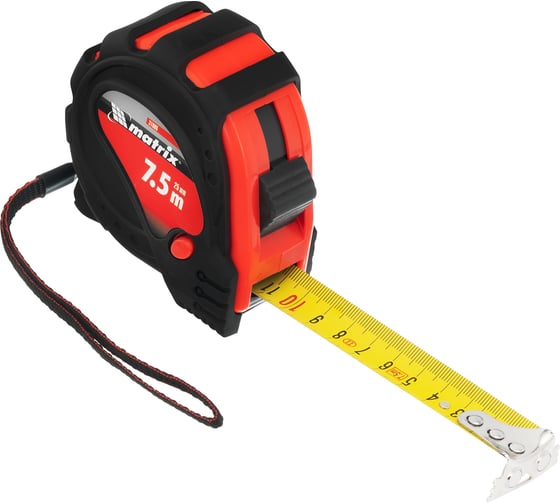 Рулетка 7.5 м х 25 мм Status magnet 3 fixations MATRIX 31006