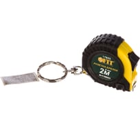 Рулетка-брелок с прорезиненным корпусом 2м FIT DIY 17825