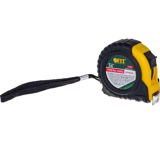 Рулетка Хард 3 м х 16 мм FIT 17203