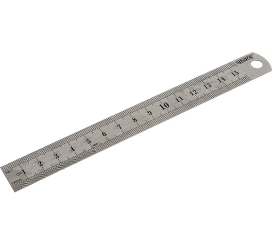 Линейка из нержавеющей стали 150х19х0,6 мм UNIPRO 16801U