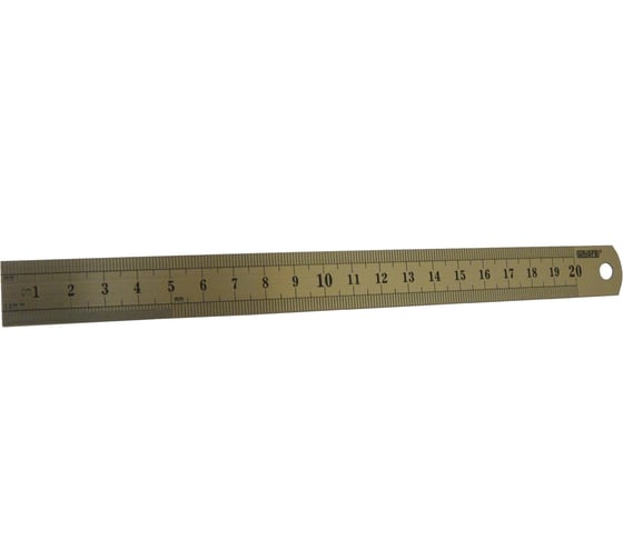 Линейка из нержавеющей стали 200х19х0,7 мм UNIPRO 16802U 1