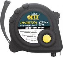Рулетка Универсал 5 м х 19 мм тройной стопор FIT 17225