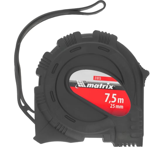Рулетка Black 7,5 м х 25 мм MATRIX 31015