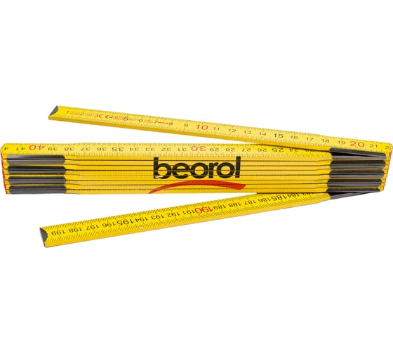 Складной метр BEOROL 2 м х 16 мм деревянный 245880