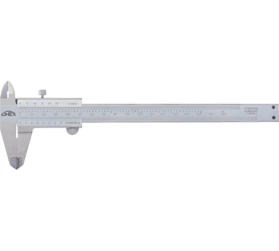 Штангенциркуль Kinex (K-MET) MonoBlok INOX ШЦ-1 160 мм, 0.02 мм DIN862 6000-25