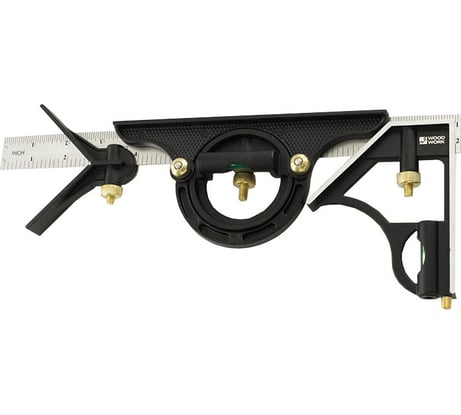 Мультифункциональный столярный угольник WOODWORK метрический, 300 мм MAR-300