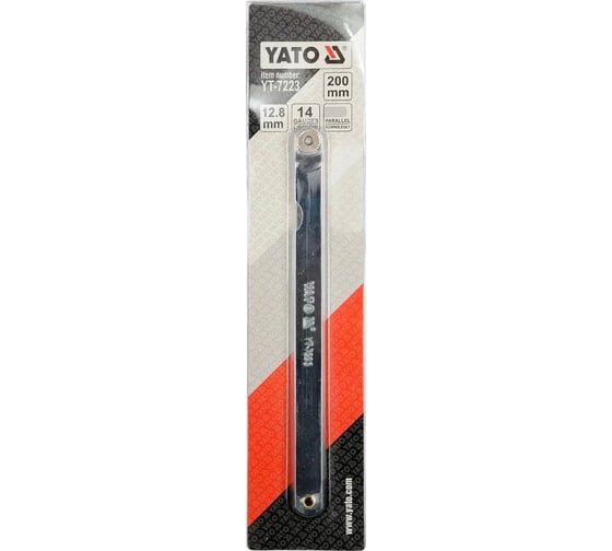 Измерительные щупы YATO 200 мм, 0,05-0,5 мм, 14 шт. YT-7223