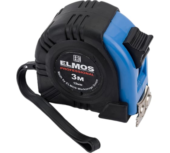 Рулетка Elmos 3 м, 19 мм, магнит, обрезиненная e70 512