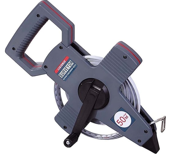 Мерная геодезийная лента SURVEYOR 50 м х 10 мм LEGIONER 3-34181-050 1
