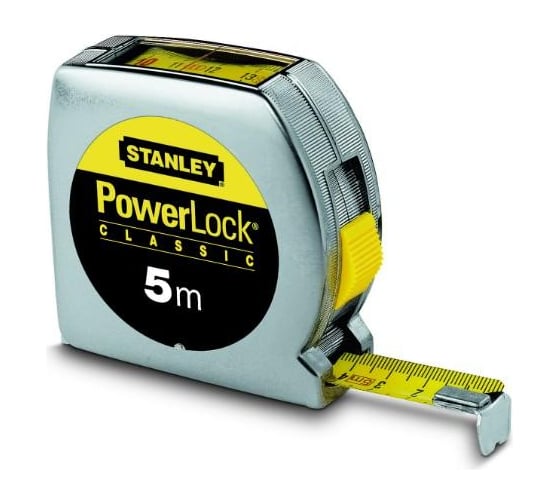 Рулетка с окном 5 м Stanley POWERLOCK 0-33-932