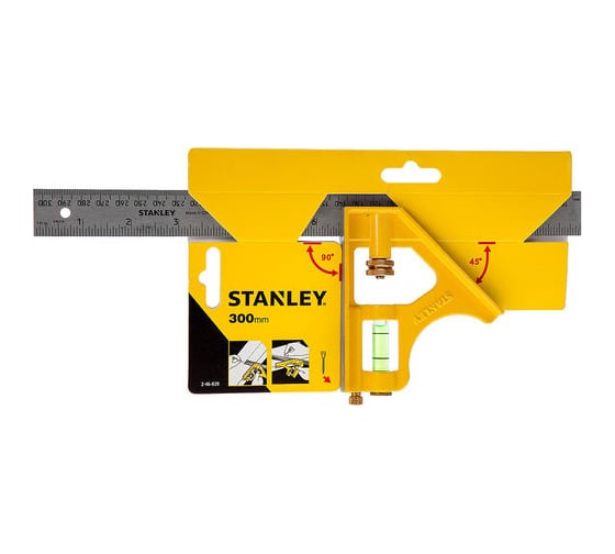 Комбинированный угольник Stanley 300 мм 2-46-028