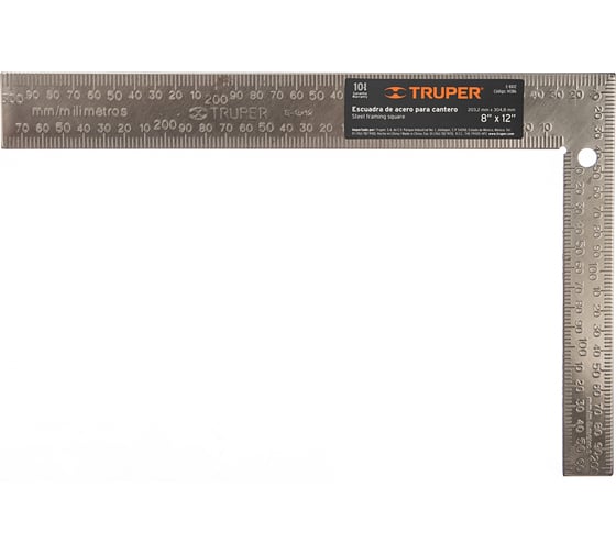 Измерительный угольник Truper E-8X12 14386
