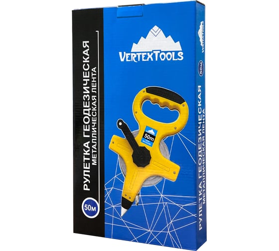 Геодезическая рулетка vertextools 50м 3030-50
