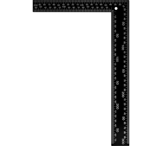 Угольник vertextools 300x200 мм, цельнометаллический 3041-300