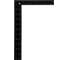 Угольник vertextools 300x200 мм, цельнометаллический 3041-300 2