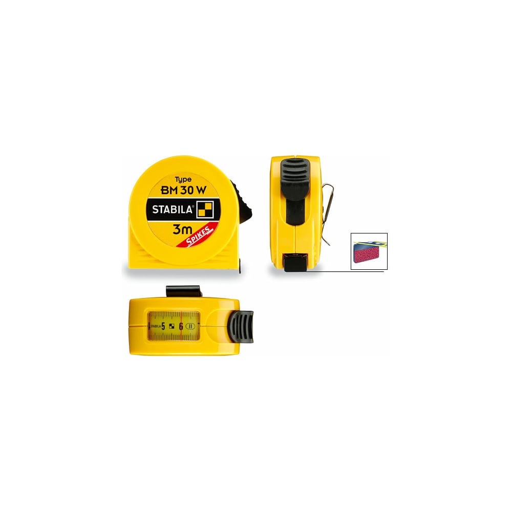 Рулетка STABILA тип BM 30 W SP 3м х 16мм с окошком 16456 - выгодная ...