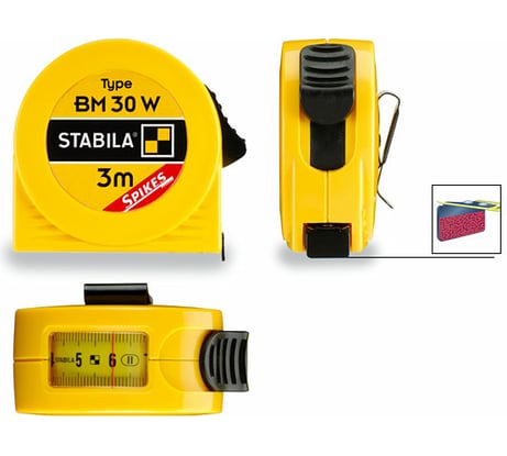 Рулетка STABILA тип BM 30 W SP 3м х 16мм с окошком 16456