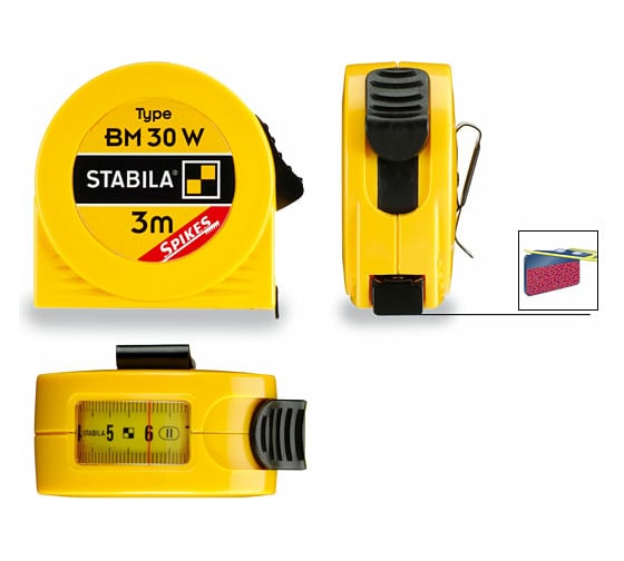Рулетка STABILA тип BM 30 W SP 3м х 16мм с окошком 16456 1