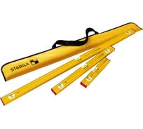 Набор уровней STABILA PRO SET 80AS 120 см, 60 см, 30 см, сумка 19714