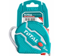 Рулетка TOTAL 5 м, 19 мм, обрезиненный корпус TмT126051м