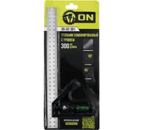 Регулируемый угольник с уровнем ON 300мм 05-02-301