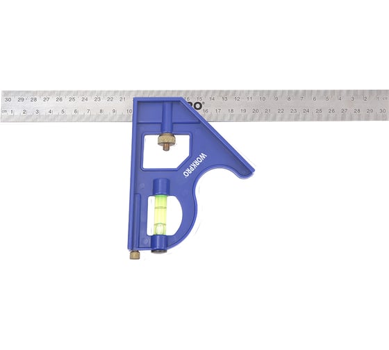 Угольник с уровнем WORKPRO 300мм WP264001 1