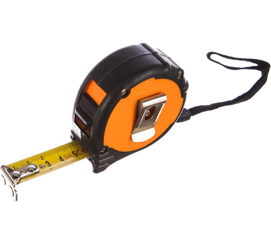 Рулетка NEO Tools стальная лента с нейлоновым покрытием 3 м x 19 мм магнит амортизатор 67-113