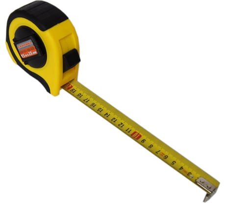 Рулетка SANTOOL 15м x 25 мм обрезиненный без механизма возврата 050103-150-025