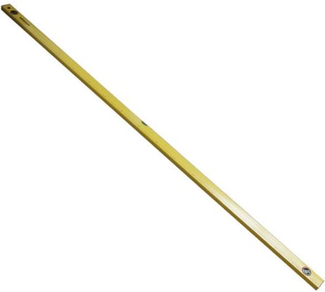 Алюминиевый желтый уровень с линейкой, 3 глазка 1800 мм SANTOOL 050202-180