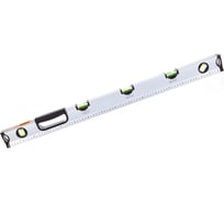 Алюминиевый уровень-рельс 2 глазка+1поворотный, 800 мм SANTOOL МАСТЕР 050208-001-080