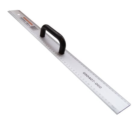 Алюминиевая линейка с пластмассовой ручкой 600 мм SANTOOL 050407-060