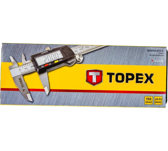 Цифровой штангенциркуль TOPEX 150 мм 31C628