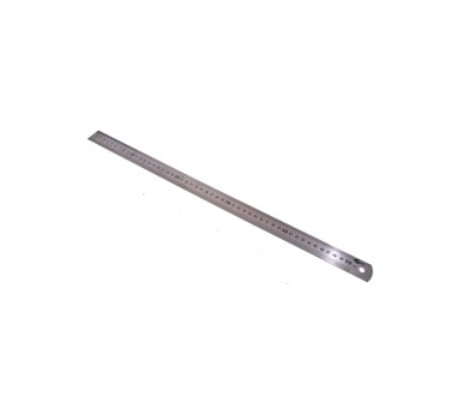 Металлическая линейка с двусторонней шкалой 300х19х0,6мм GRIFF 031140