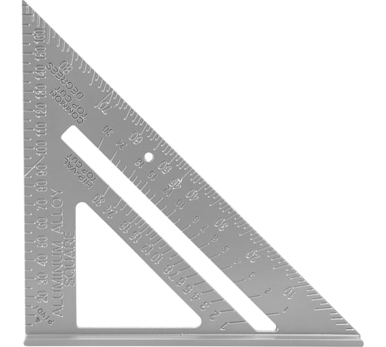 Столярный угольник плотника vertextools алюминий, 180мм 3040-180