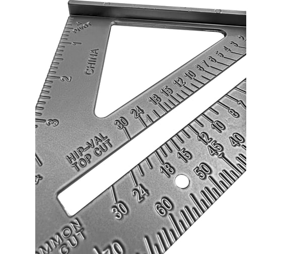 Столярный угольник плотника vertextools алюминий, 180мм 3040-180