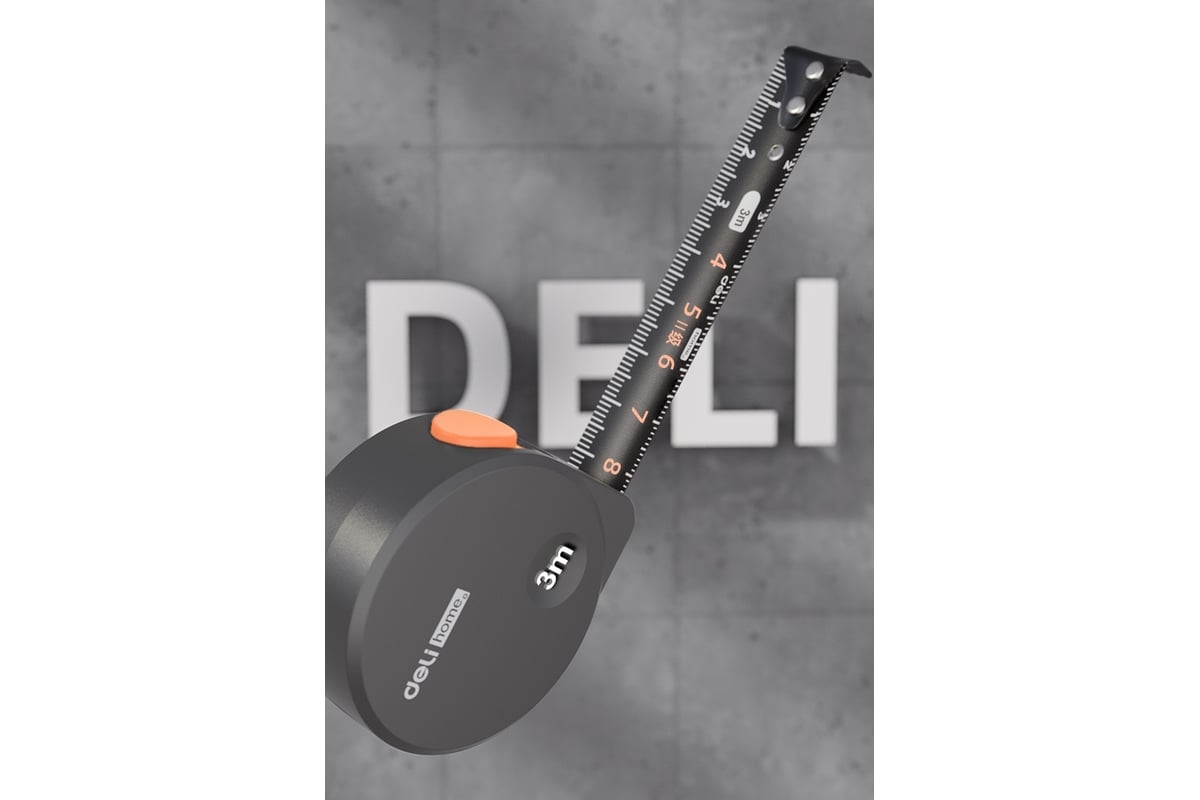 Рулетка DELI home series gray ht8316c 3мх16мм, эксклюзивный дизайн ...