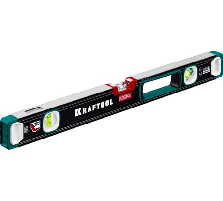 Сверхпрочный уровень KRAFTOOL A-RATE Control с зеркальным глазком, 600 мм 34986-60