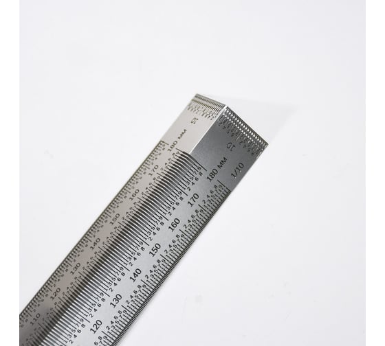 Угловая линейка GOLDRATIO 180мм, с карандашом М00021516