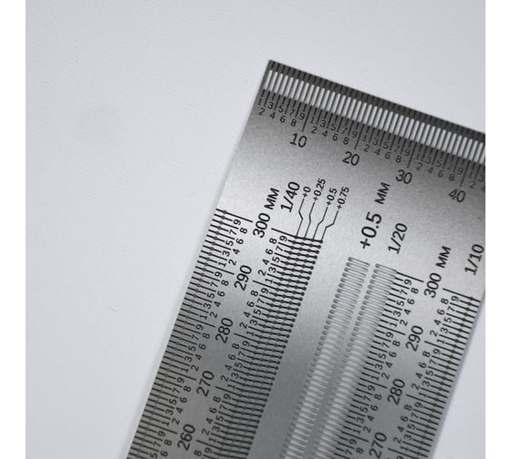 Линейка GOLDRATIO t-rule 300 мм, с карандашом М00021518