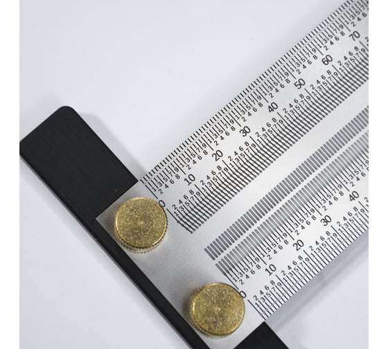 Линейка GOLDRATIO t-rule 300 мм, с карандашом М00021518
