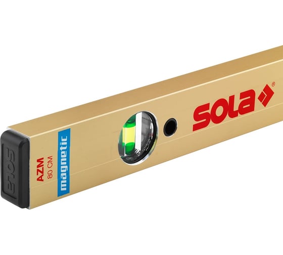Магнитный уровень SOLA AZM 100 NEW, L=100 см, 2 глазка 01821301