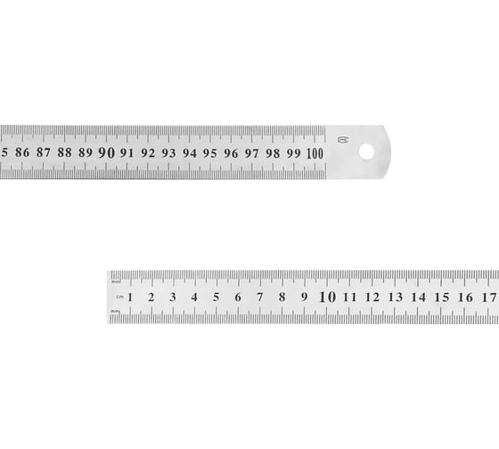Измерительная линейка vertextools 1000 мм, металлическая 3042-1000