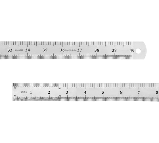 Измерительная линейка vertextools 1000 мм, металлическая 3042-1000