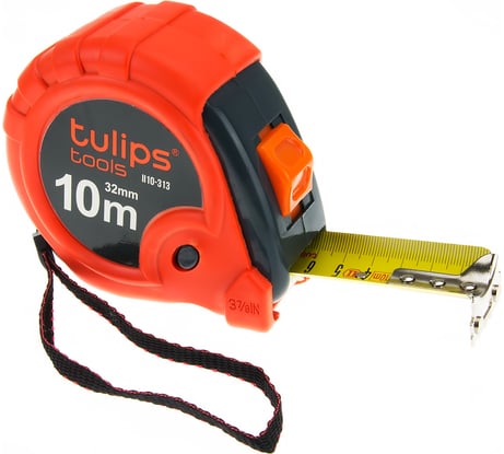 Рулетка с 3 фиксаторами, 10 м/32 мм Tulips Tools II10-313