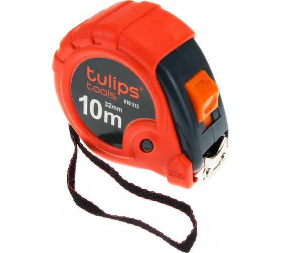 Рулетка Tulips tools 3 фиксатора, 10 м/32 мм II10-313
