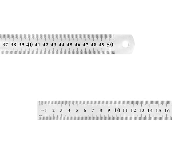 Измерительная линейка vertextools 500мм, металлическая 3042-500