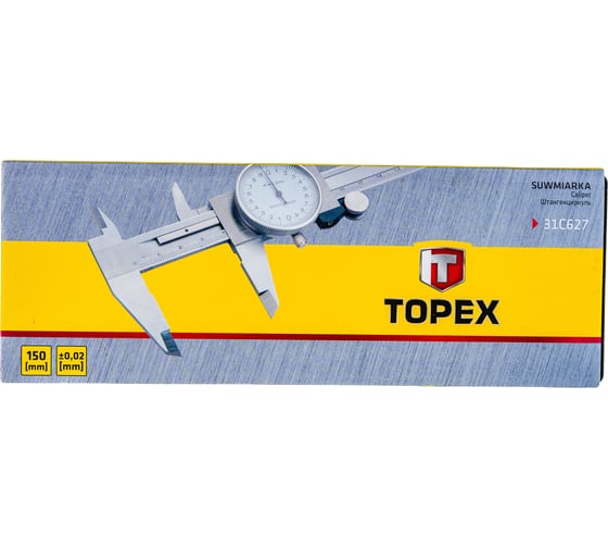 Аналоговый штангенциркуль TOPEX 150 мм 31C627