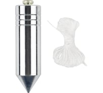 Цилиндрический отвес ШАБАШКА металл, шнур 5 м, 400 г 228540